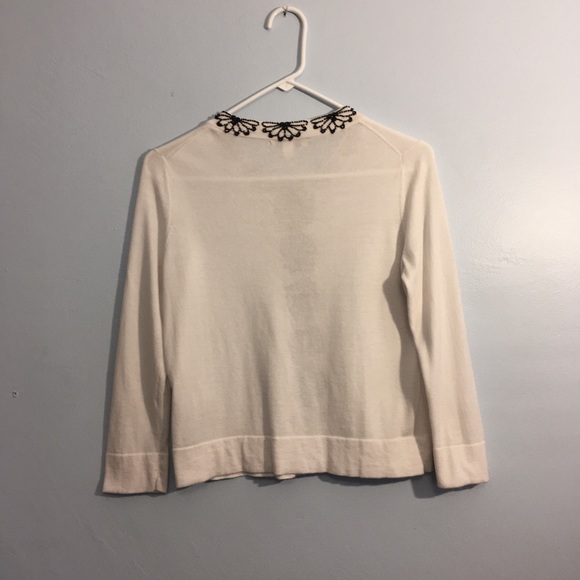 🍌 Republic Cardigan w Beaded Flower Detail Size S - Picture 3 of 8